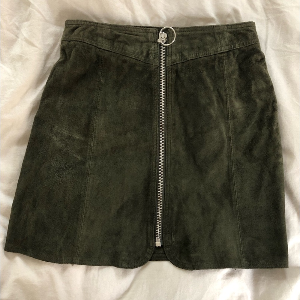 Zara suede miniskirt